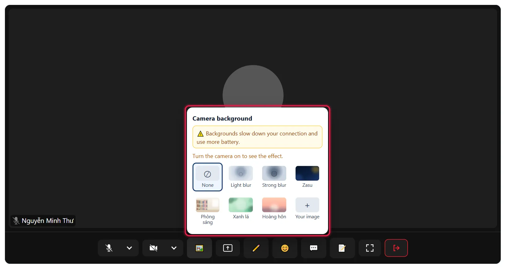 Camera background picker